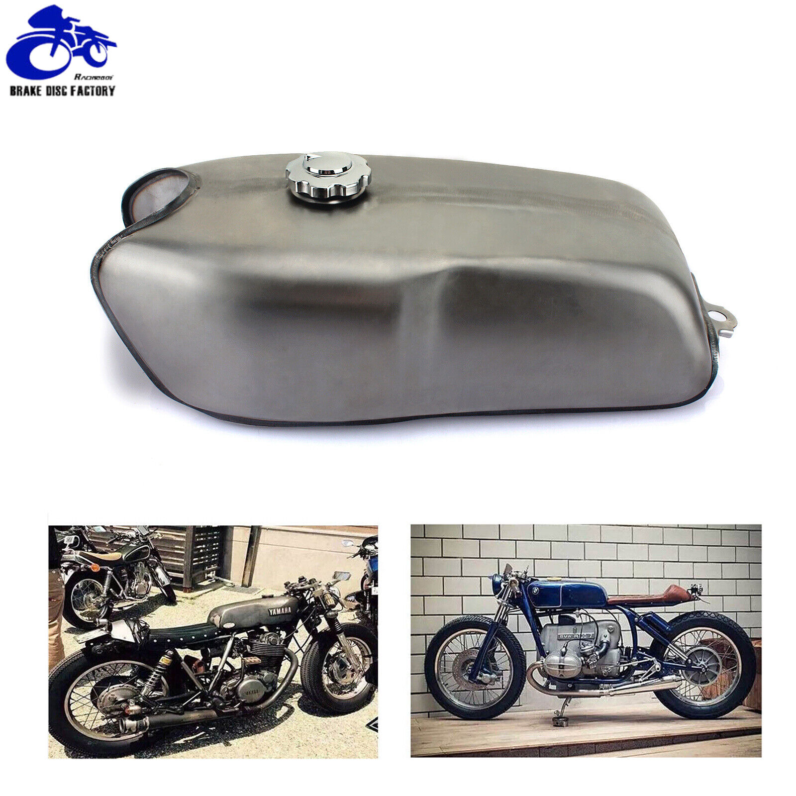 9L / 2.4 Gal Vintage Cafe Racer Universal Gas Fuel Tank RD50 RD350 RD400 FOR BMW