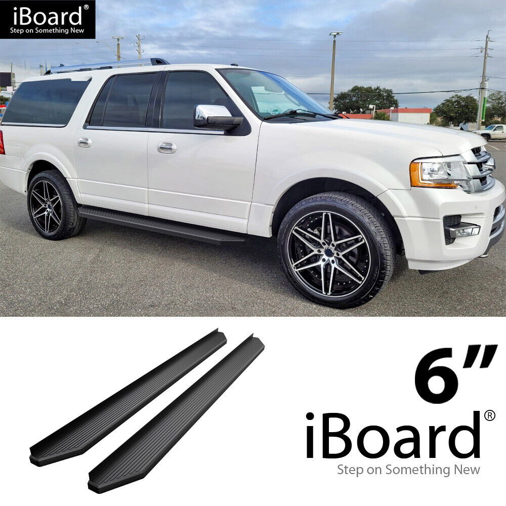 iBoard Black Running Boards Style Fit 07-17 Ford Expedition EL