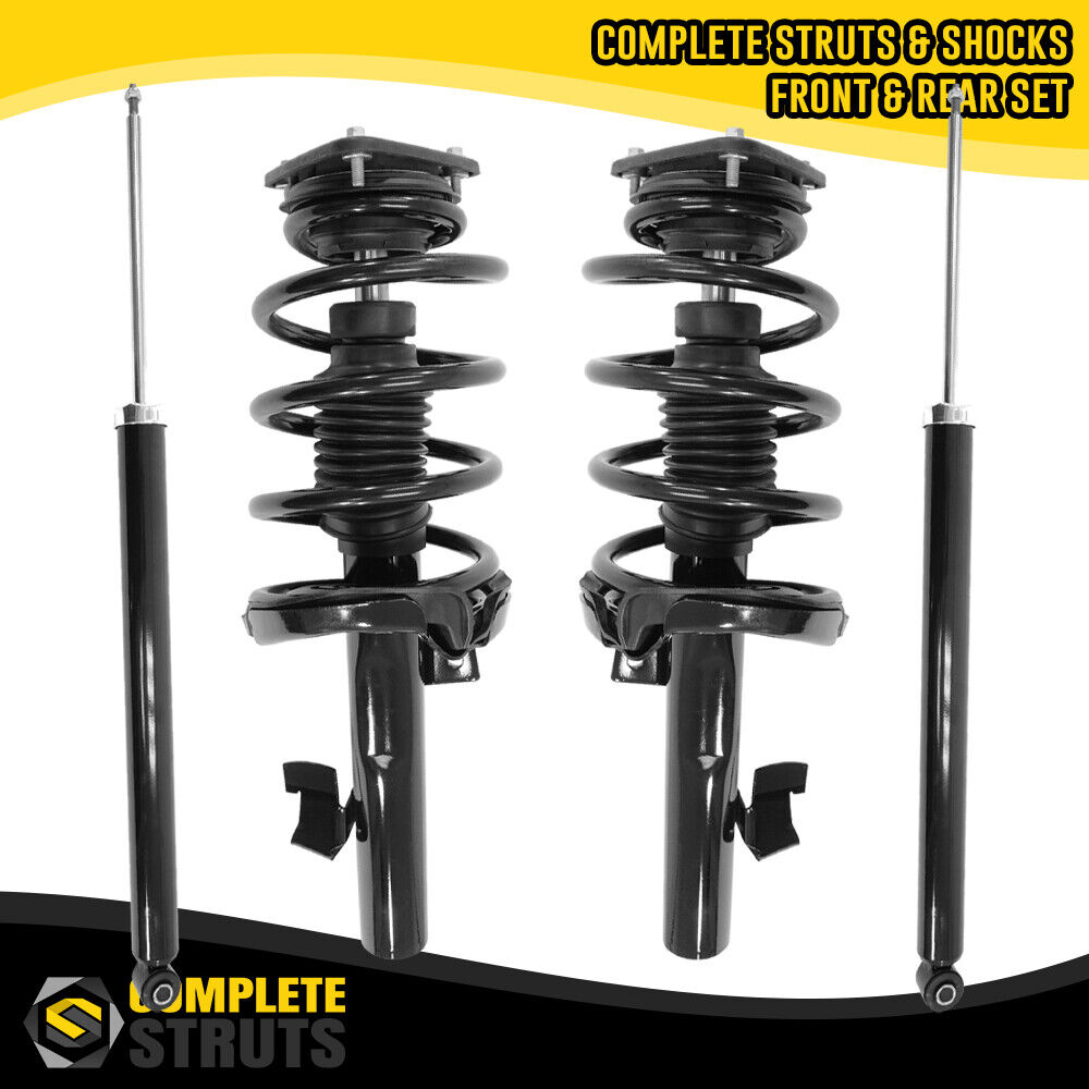 2004-2011 Volvo S40 FWD Front Complete Struts & Rear Shock Absorbers