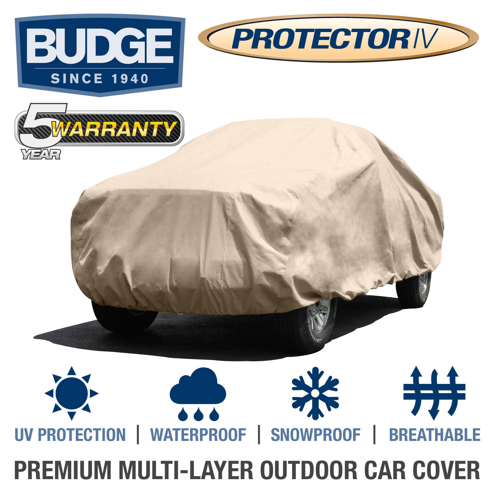 Budge Protector IV Truck Cover Fits Standard Cab Short Bed up to 18\'1\
