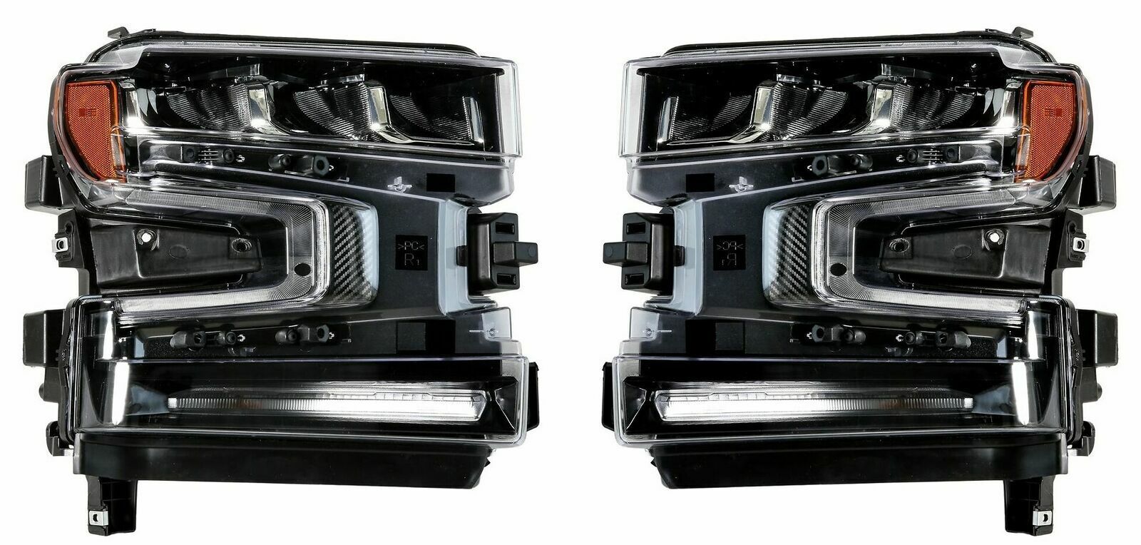 For 2019 2020 Chevrolet Silverado 1500 LED Headlight Set OE 84621850 LH RH Pair