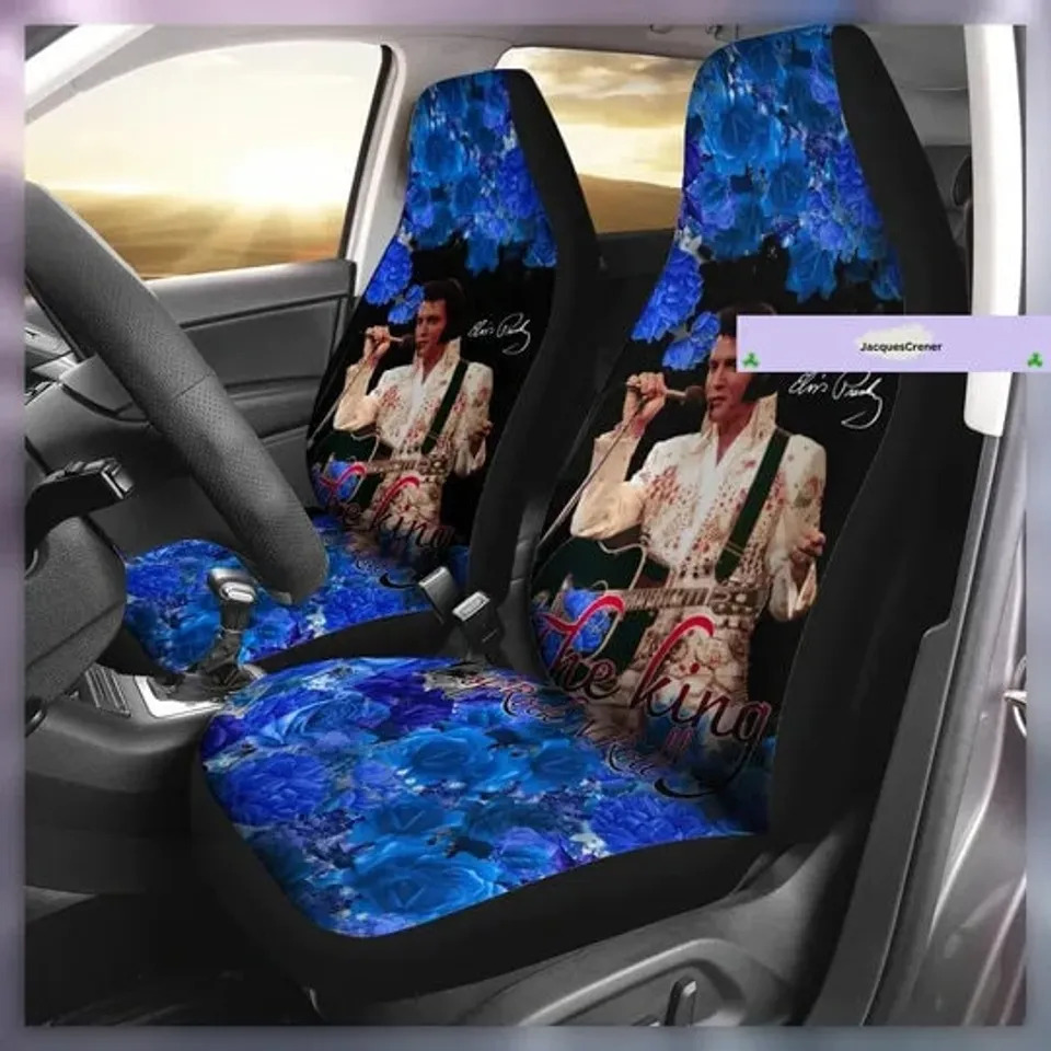Elvis Presley Car Seat Cover- Music Art Seat Cover, Elvis Presley Singer Car Sea
