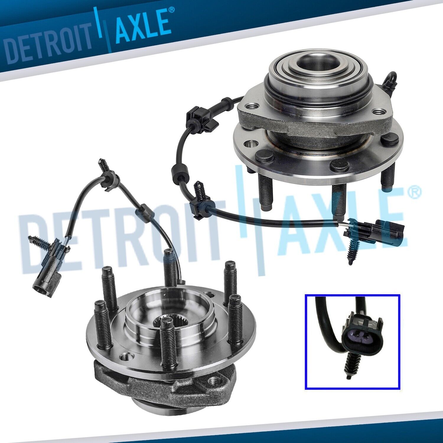 Front Wheel Bearing and Hubs for Chevy Trailblazer GMC Envoy Buick Rainier Olds.