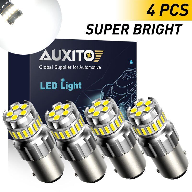 AUXITO 4X Super Bright LED Backup Reverse Light Bulbs 1157 2057 2357 Size 6500K