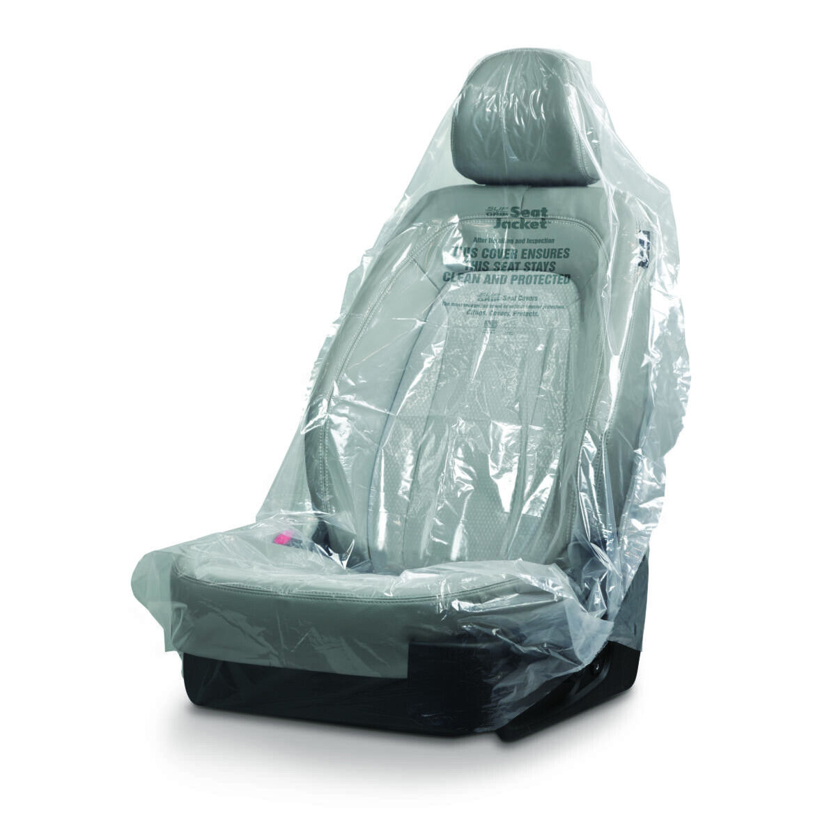 Slip-N-Grip Disposable Plastic Car Seat Cover Roll, 0.5 Mil (500 Covers)