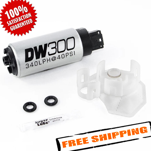 DeatschWerks 9-307-1026 DW300C 340lph Compact Fuel Pump with 9-1026 Install Kit