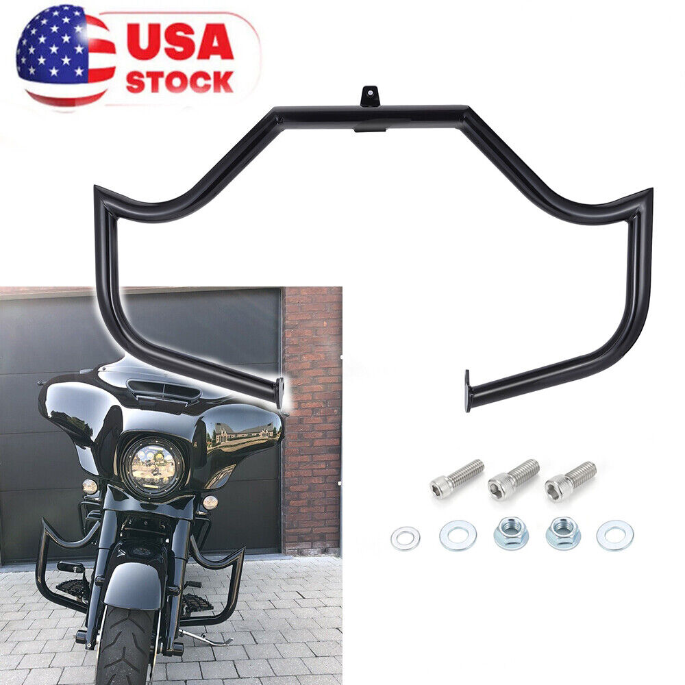 Mustache Gloss Engine Guard Highway Crash Bar For Harley Touring Road King Ultra