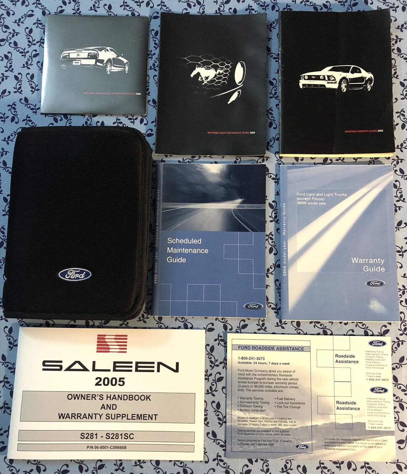 2005 05 SALEEN MUSTANG S281 / S281SC OWNERS MANUAL W/ SUPPLEMENT 4.6L V8 OEM SET