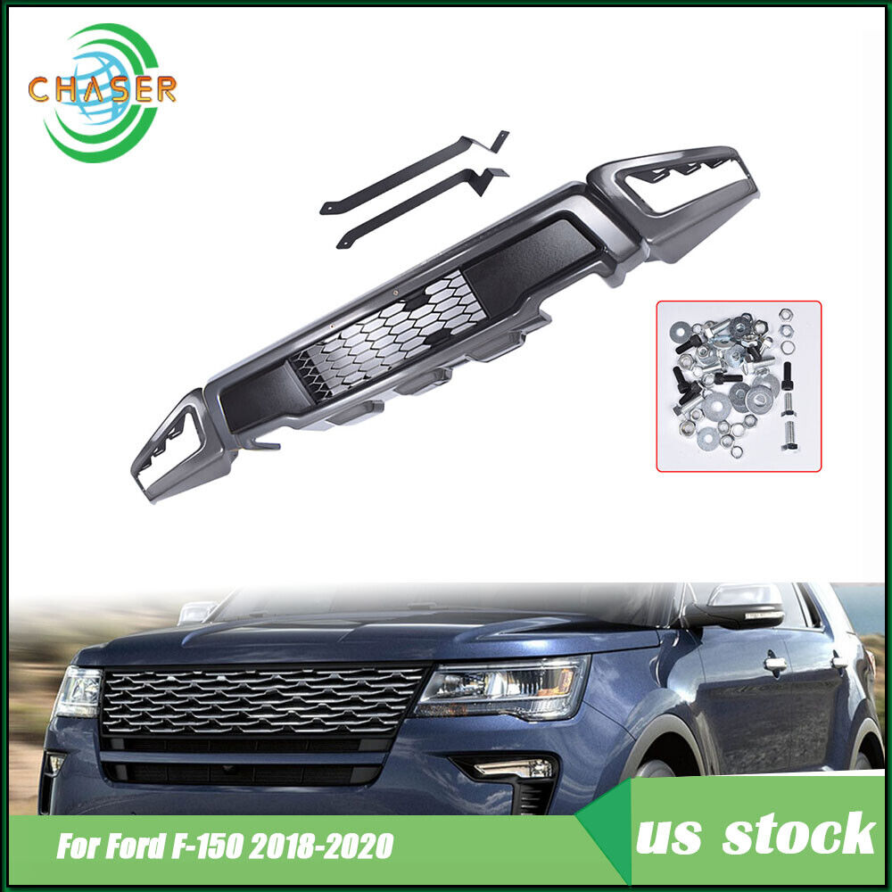 Raptor Style Gray Steel Front Bumper Assembly For 2018 2019 2020 Ford F-150