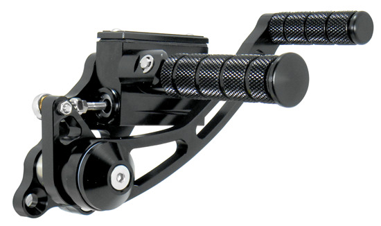 Billet Black Forward Controls For 00-17 Harley Softail Chopper 45898