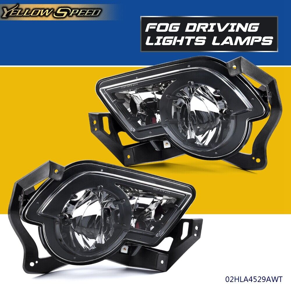 Fog Lights Fit For Chevy Avalanche 2002-2006 With Body Cladding Pair W/Brackets
