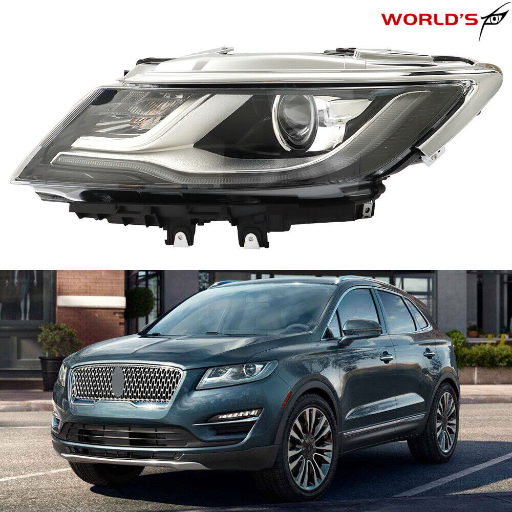 For 2015-2018 Lincoln MKC Headlight HID/Xenon w/ LED DRL Chrome Driver Left Side