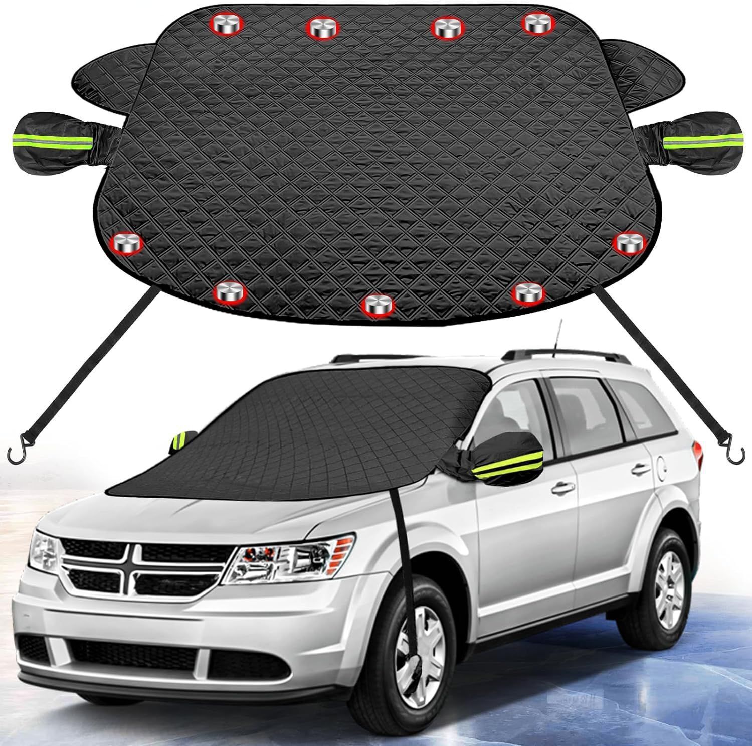 Winter Magnetic Car Windshield Cover Protector Snow Ice Frost Guard Sun Shade