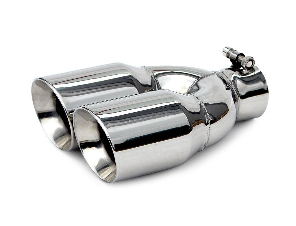 Yonaka Universal Dual Angled Stainless Steel Exhaust Tip 2.5\