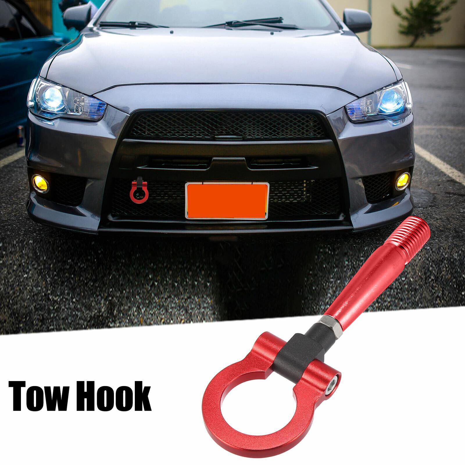 Rear Bumper Trailer Ring Towing Tow Hook for Mitsubishi Lancer Evolution Evo