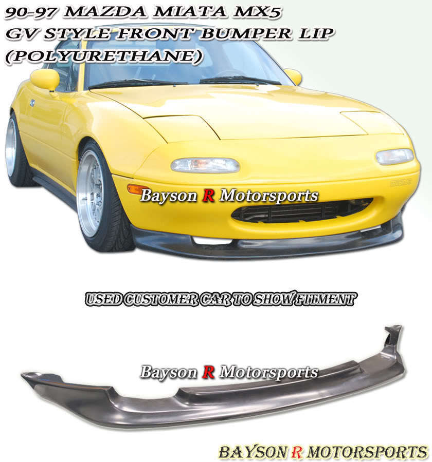 Fits 90-97 Mazda Miata GV-Style Front Lip (Urethane)