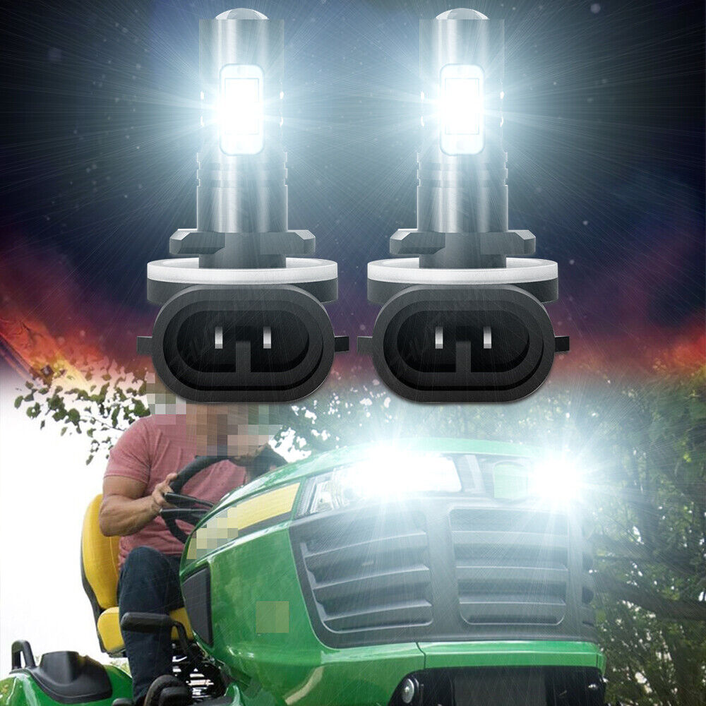 LED Headlight bulbs For Deere X465 X475 X485 X495 X575 X585 X595; R136239 6000K