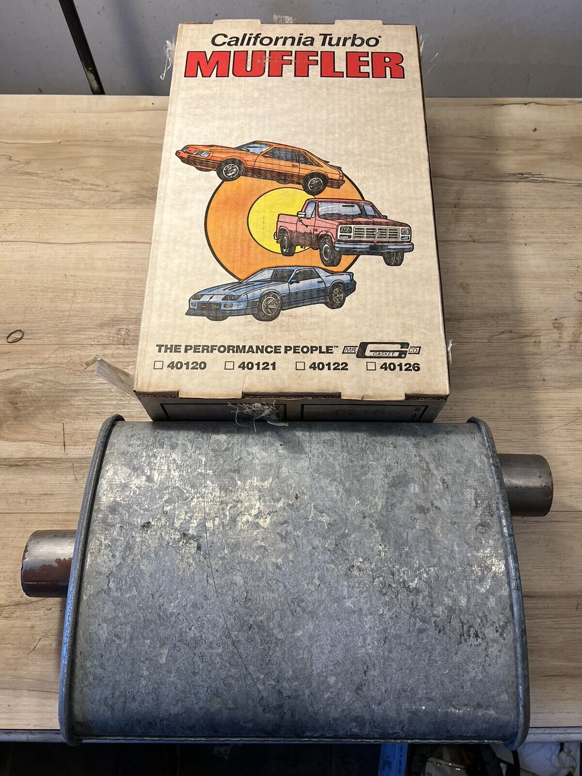 Vintage Mr. Gasket California Turbo muffler 2\