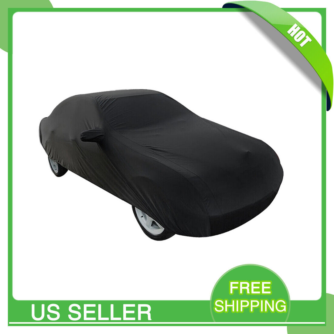 Black Car Vehicle Cover Stormproof Waterproof Durable Breathable 3XXL