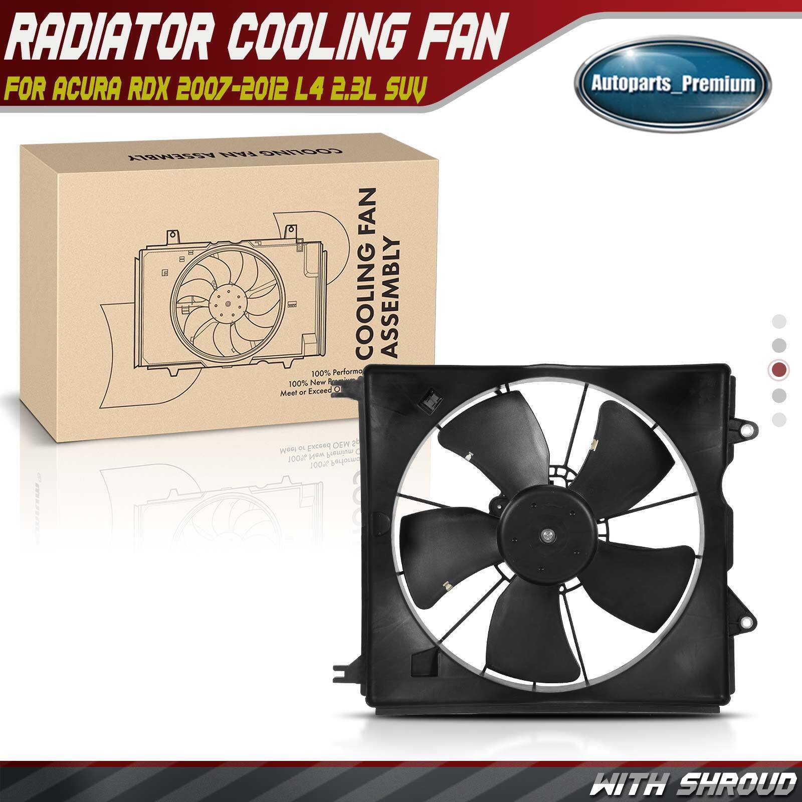 New Radiator Cooling Fan Assembly with Motor for Acura RDX 2007-2012 L4 2.3L SUV