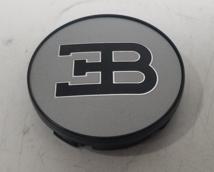 BBS Bugatti EB eB Silver Wheel Hub Center Cap Emblem Chip - New Old Stock *56mm*