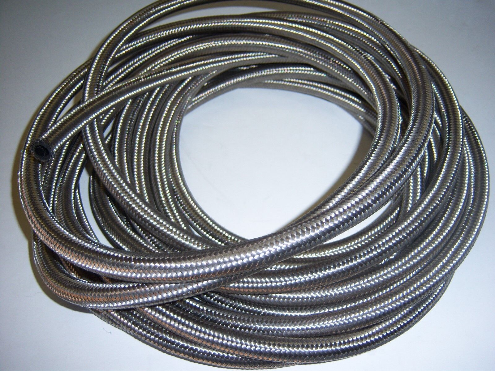 6AN 6ft STEEL BRAIDED FUEL HOSE 