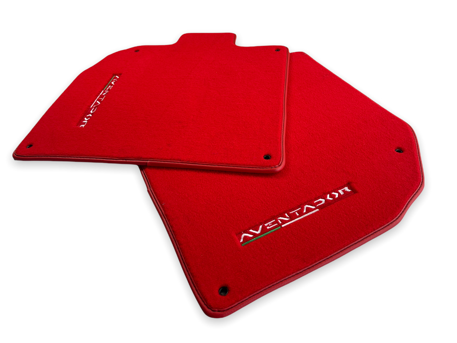 Floor Mats For Lamborghini Aventador 2012-2020 Red Tailored Carpet AutoWin Brand