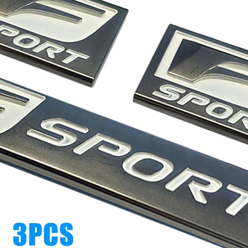 3PC F-Sport Emblem Fender Rear Side Badge For IS-F GS F RC IS250 350 Accessories