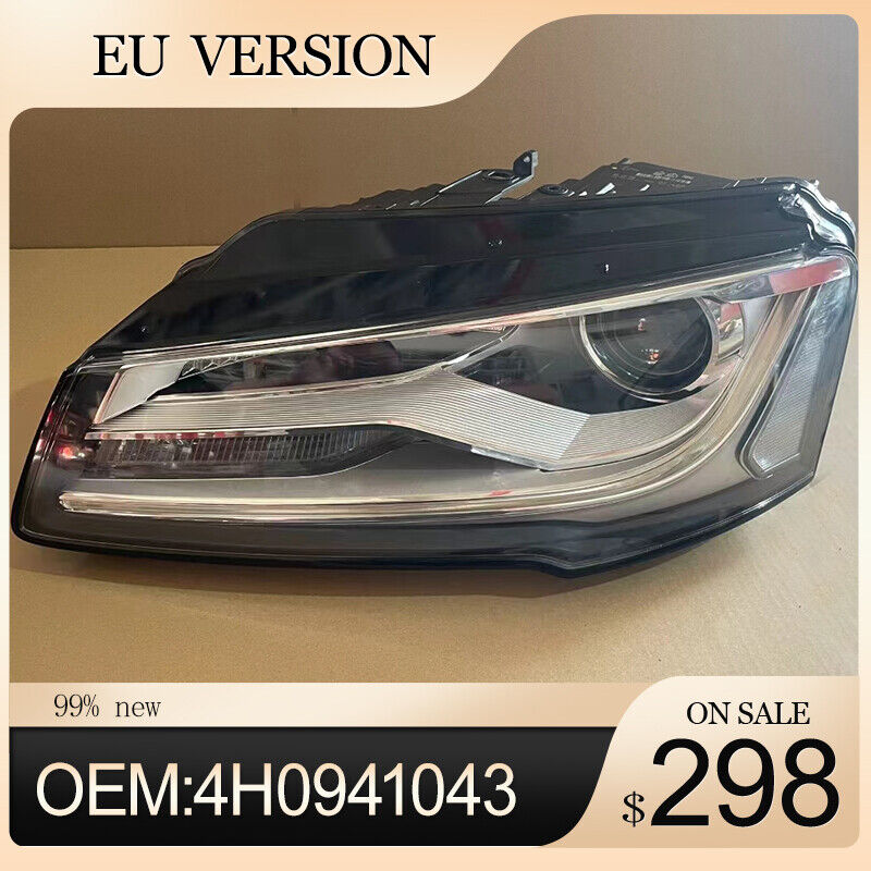 EU Left Xenon Headlight For 2014-2017 Audi A8 D4 OEM:4H0941043 Original