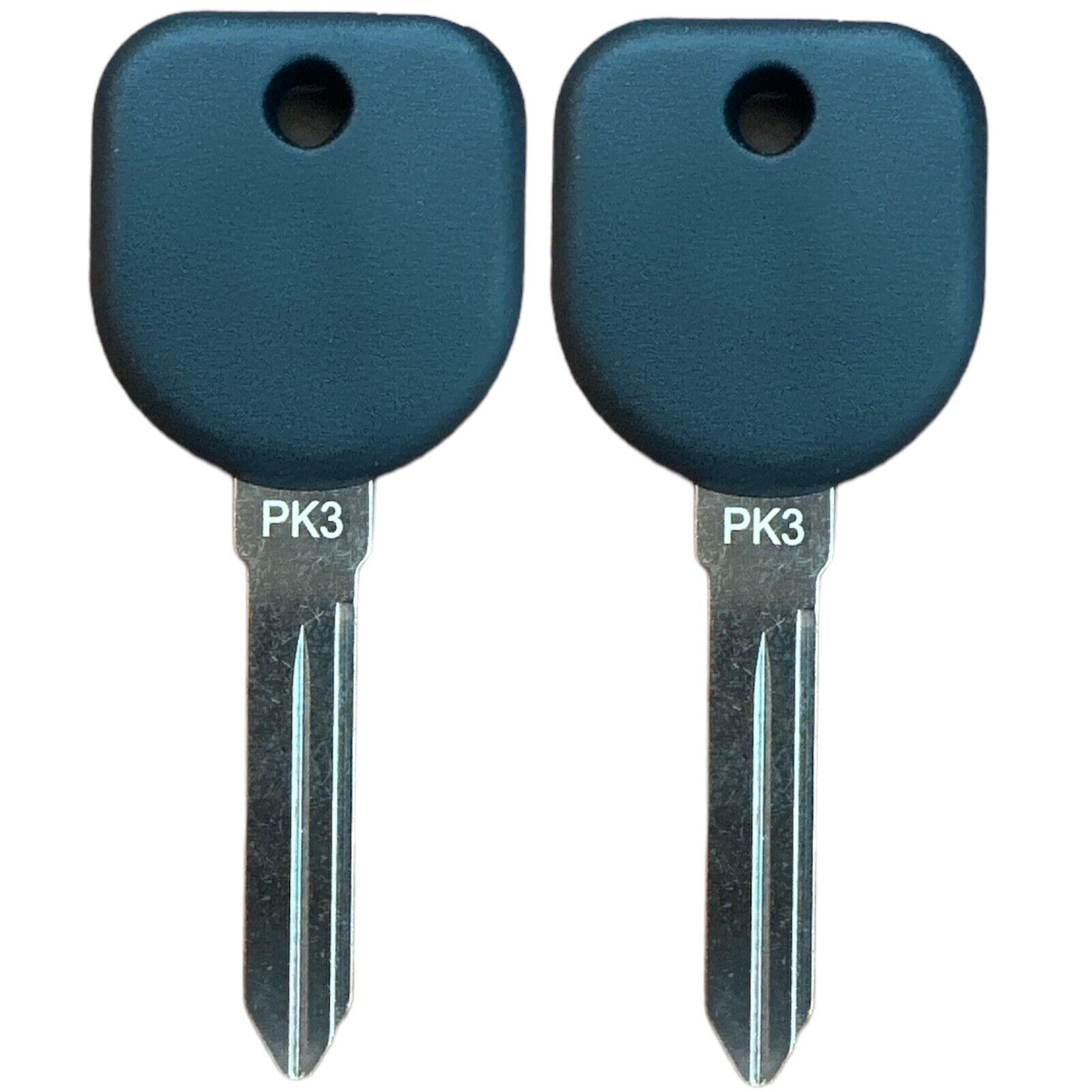 New Uncut Blank Chipped Transponder key Replacement for GM PK3+ B99 (2 Pack)