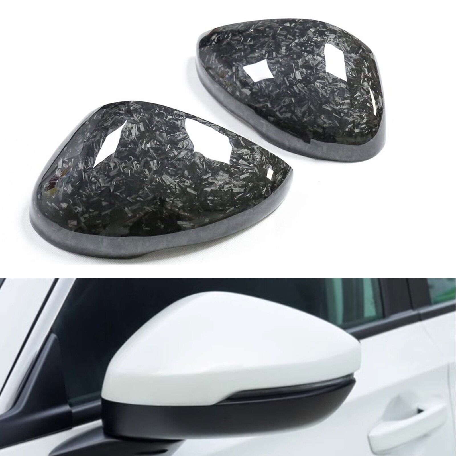 For Honda Civic 11th 2022-23 Forged Carbon Fiber Side Rearview Mirror Cap Cover