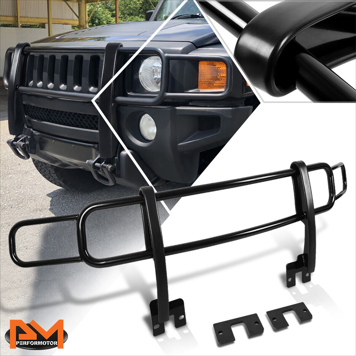 For 06-10 Hummer H3/H3T OE Factory Mild Steel Front Bumper Grill Guard Protector