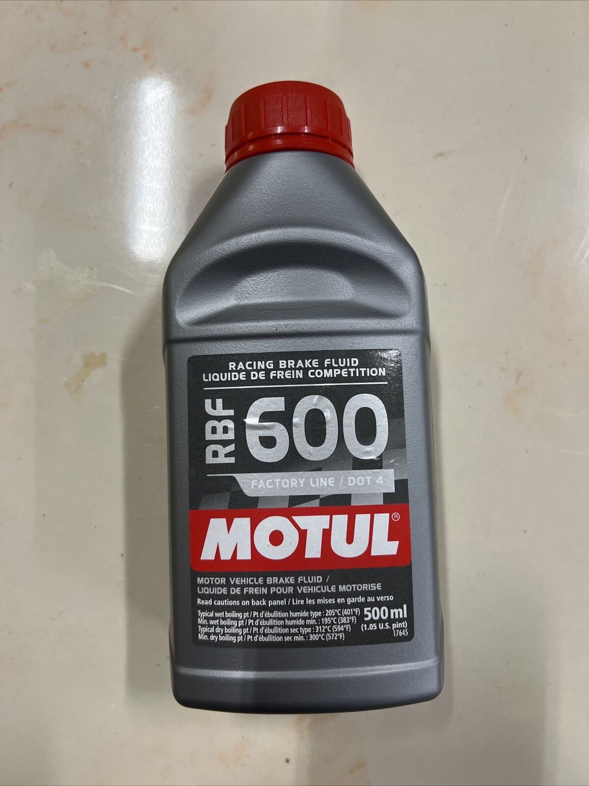 Motul RBF 600 FL / 0.5L AM / Fully Synthetic DOT 4 Racing Brake Fluid