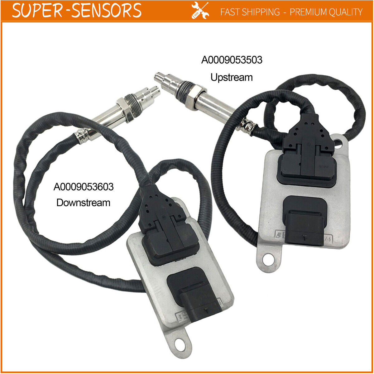 2PCS NOX Sensor For Mercedes-Benz W164 W166 X166 ML350 A0009053503 A0009053603