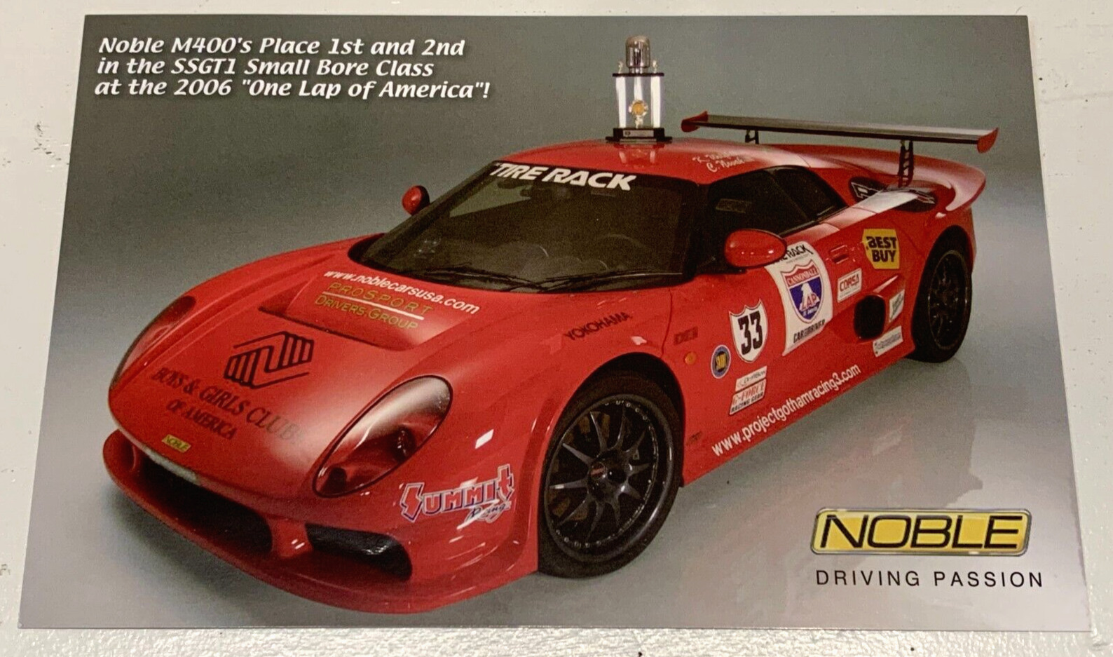 NOBLE M400 AND M12 PROMOTIONAL CARD FLYER 5.5×8.5