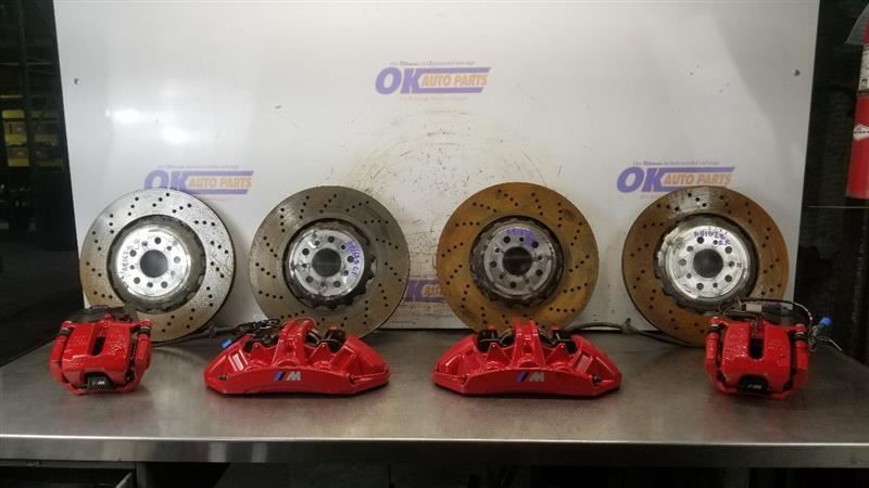 2024 BMW M4 G82 BRAKE CALIPER AND ROTOR SET PAIR FRONT AND REAR LEFT RIGHT RED