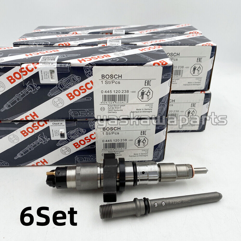 Bosch 6X Diesel Fuel Injectors 0445120238 Dodge Ram 2500 3500 5.9L Cummins 04-09