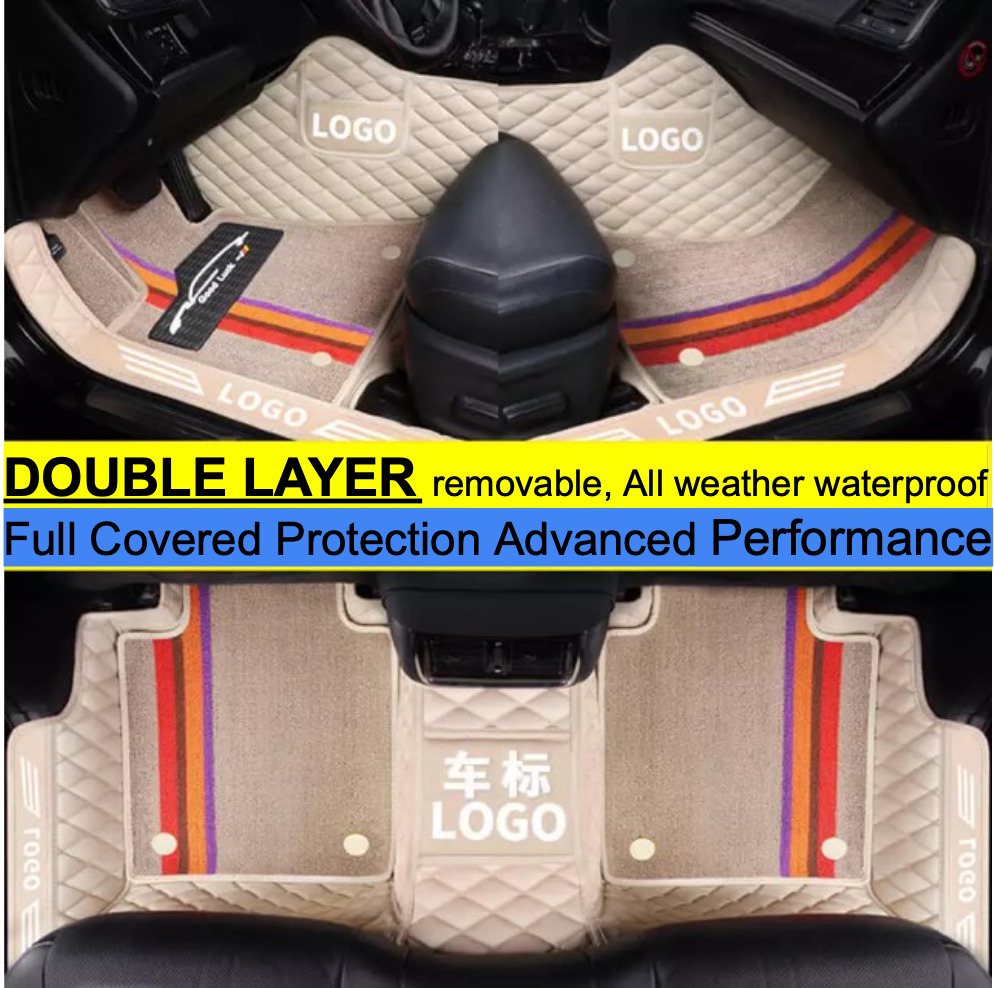 Honda Accord DOUBLE LAYER Car Floor Mat Carpet Removable2018/2019/2020/2021/2022