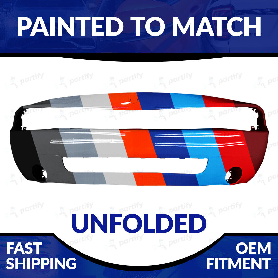 NEW Painted To Match 2008 2009 2010 Dodge Challenger Unfolded Front Bumper