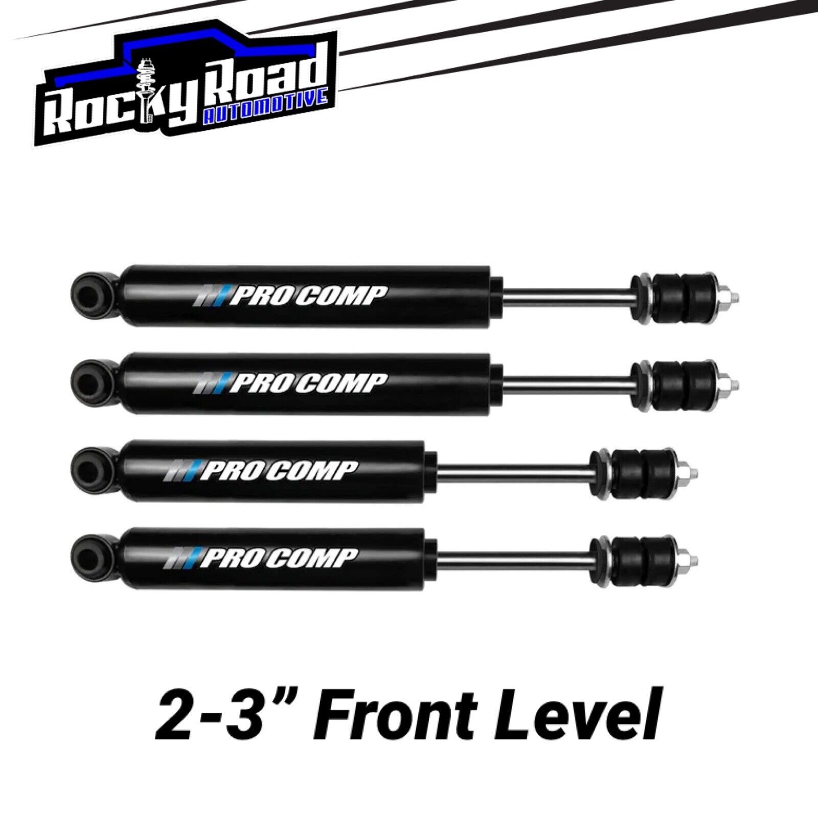 Pro Comp Pro-X Shocks (Set of 4) for 2014-2024 Ram 2500 4WD w/ 2-3” Front Level