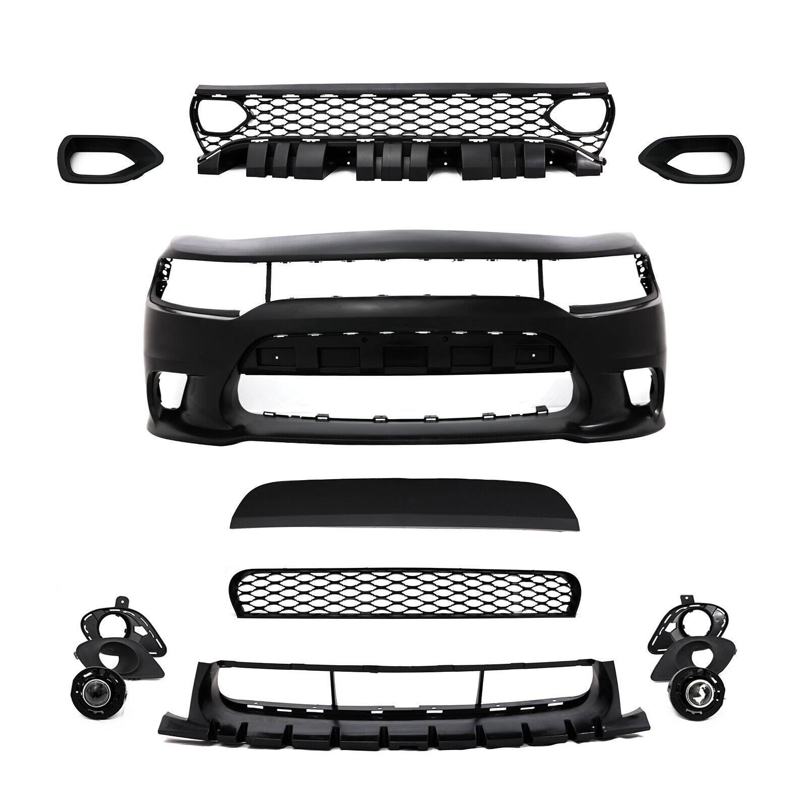 Front Bumper Cover Body Kit Fits for 2015-2023 Dodge Charger SRT Style