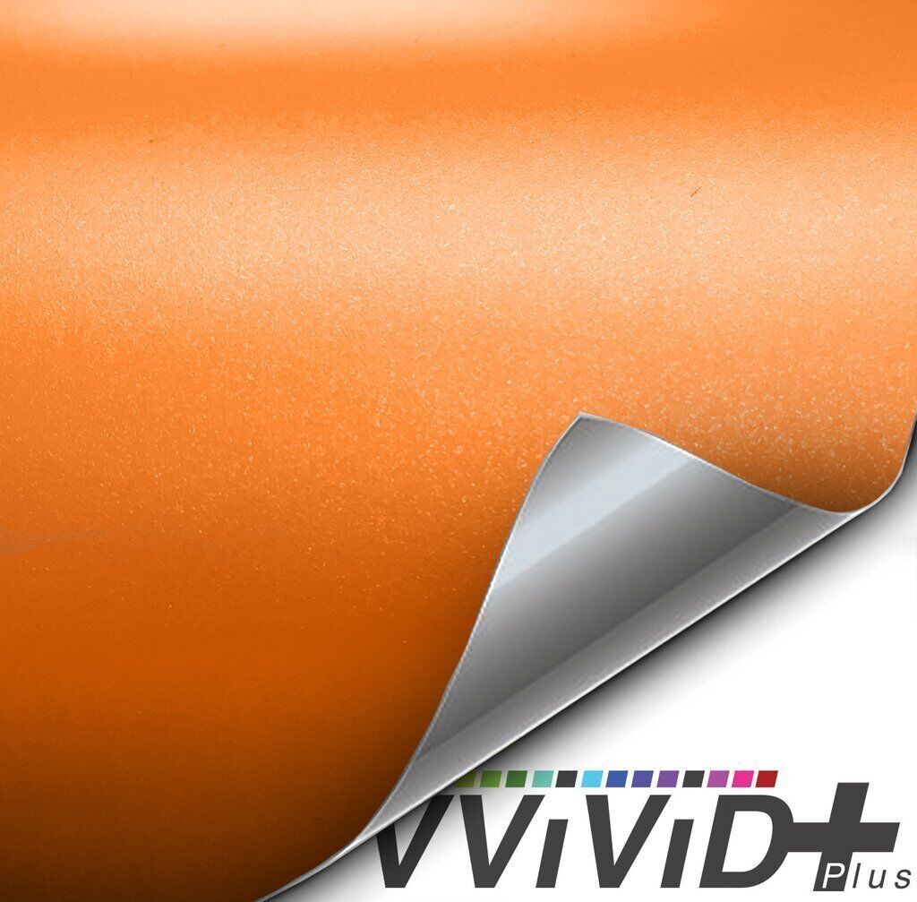 VVivid 2020 VVivid+ Matte Metallic Orange Vinyl Car Wrap Film | V212