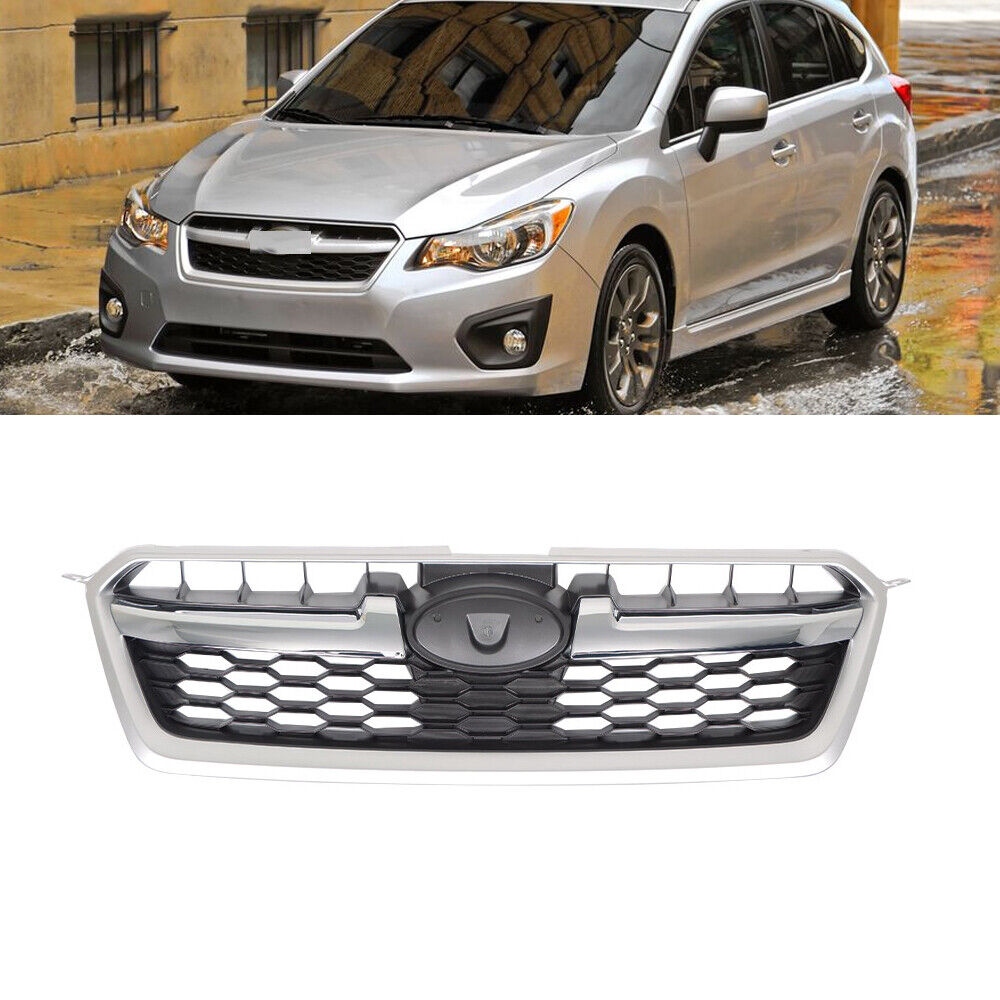 Fit For Subaru Impreza 2012-2014 Chrome Shell Chrome Trim Grille Assembly