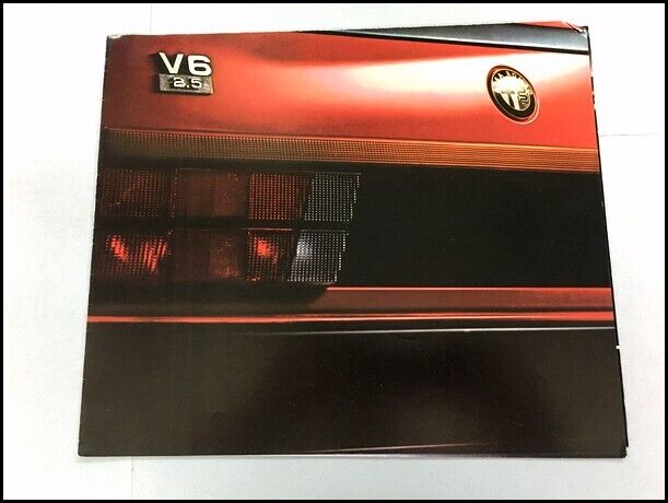 1986 Alfa Romeo Milano Spider Veloce GTV6 Original Car Sales Brochure Poster