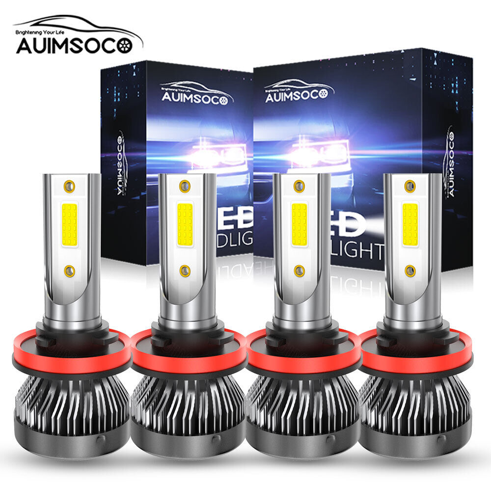 4Pcs LED Headlight High Low Beam Bulbs For Chrysler Town & Country 2008-2016 Kit