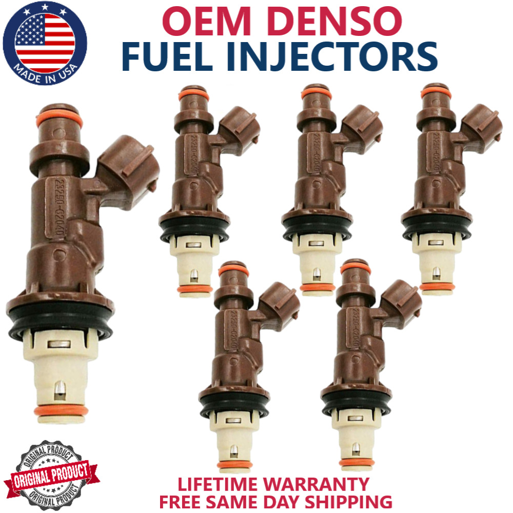NEW OEM DENSO 6pc FUEL INJECTORS FOR 1999 2000 2001 2002 03 04 Toyota Tacoma 3.4