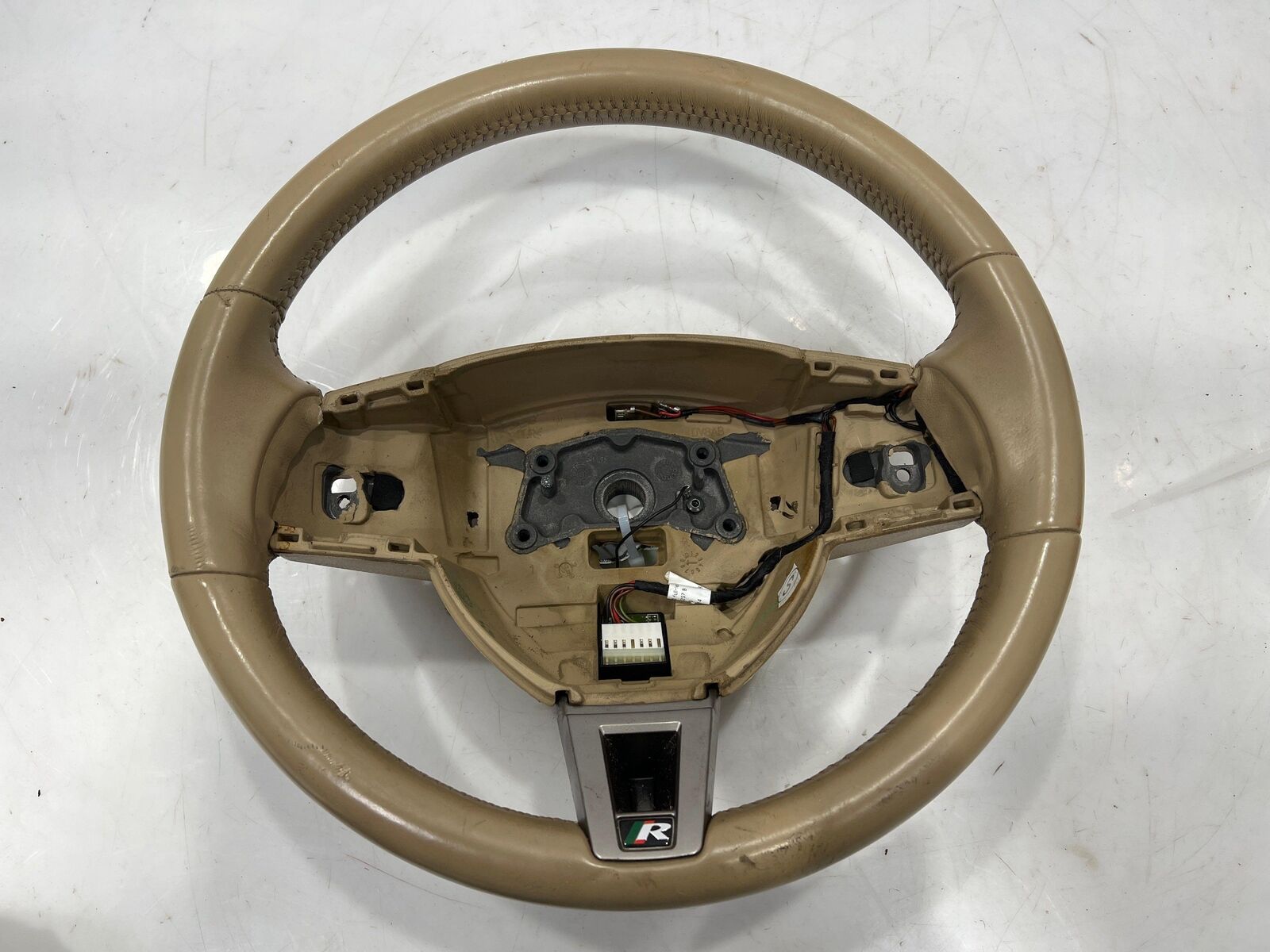 07 - 09 Jaguar XK Steering Wheel Caramel Beige Leather w/o Heat OEM C2P14942SEP