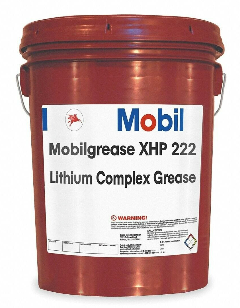 Mobil Grease XHP 222; Dark Blue; 35.274 lbs  5 Gallon Pail