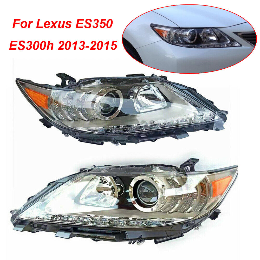 For 2013 2014 2015 Lexus ES350 ES300h Xenon HID Left & Right Headlights Headlamp