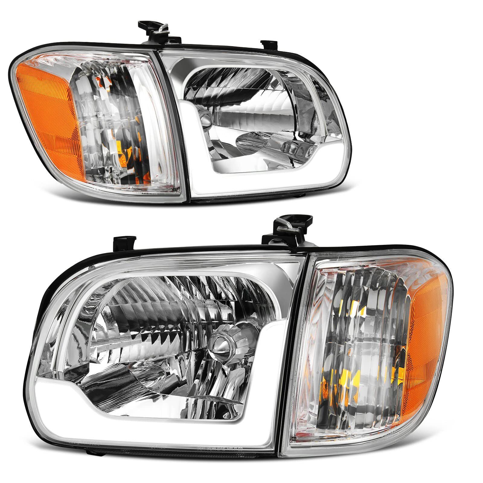 AUTOSAVER88 LED Headlight Assembly Compatible with 2005 2006 Tundra SR5/Limited(